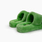 Green Fur Slippers