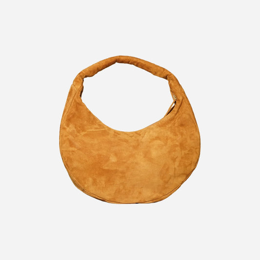 The Circle bag Medium Suede- Camel