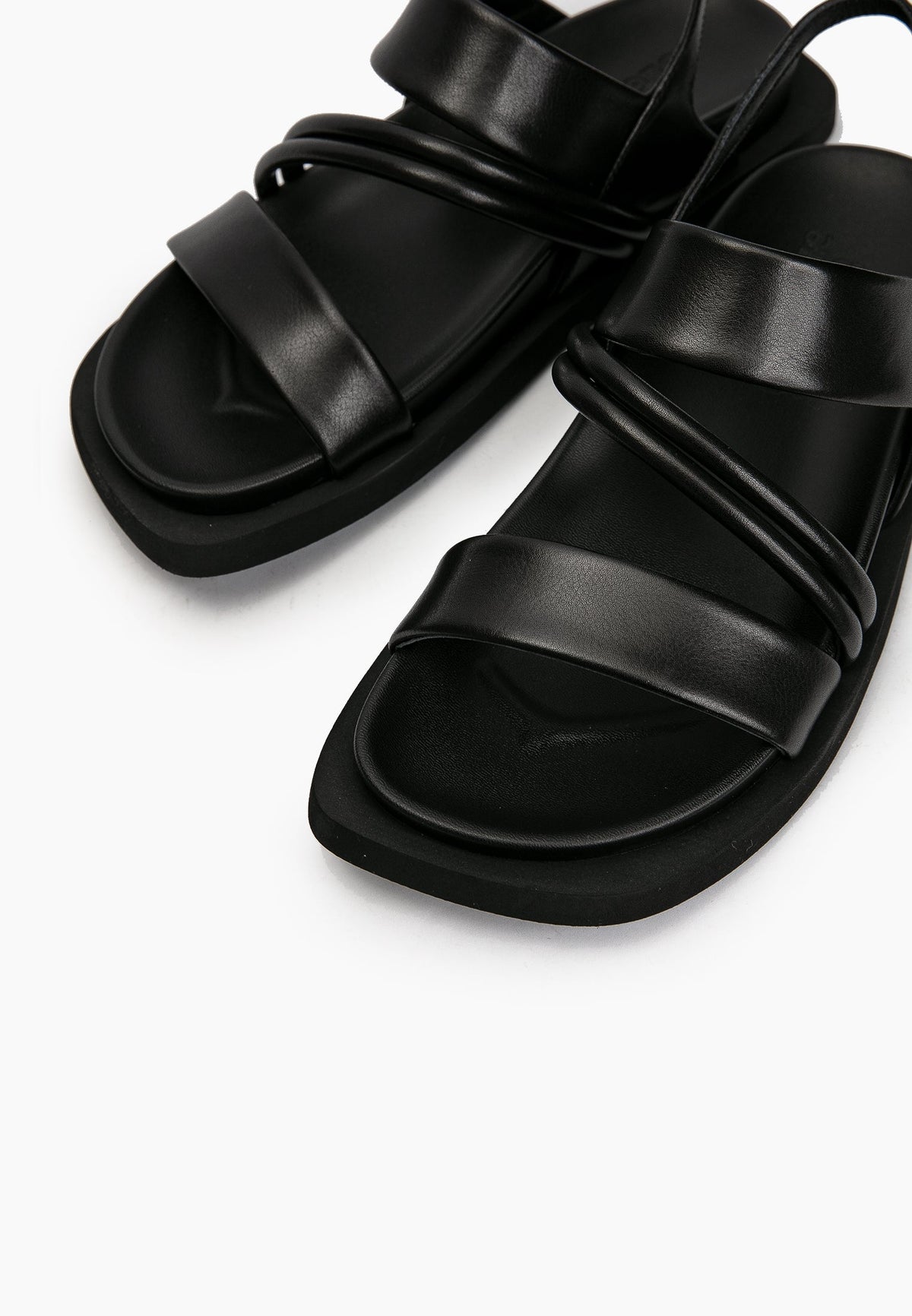 Black Minimal Sandals