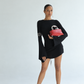 Red Sculptural Evening Bag