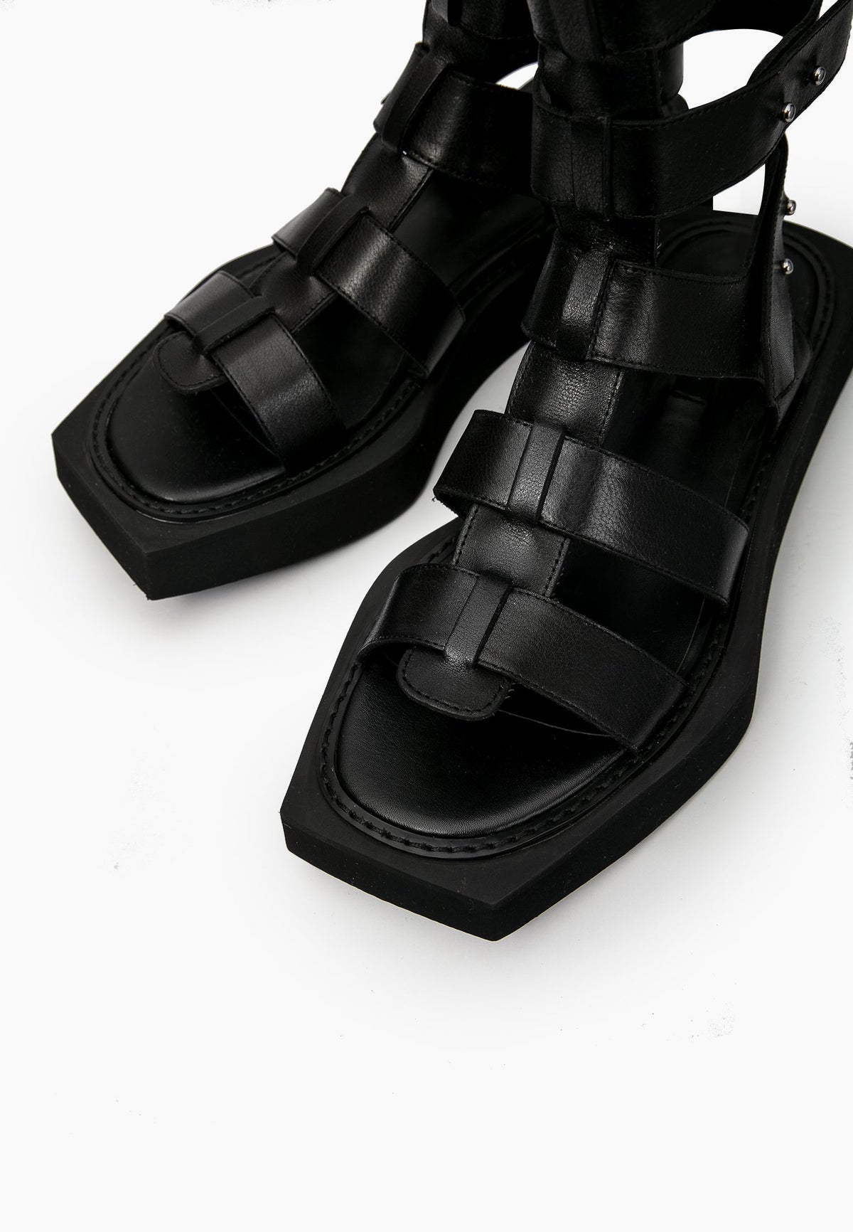 Black Gladiator Sandals
