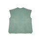 TSHIRT TANK STONEWASHED WITH BEAR PRINT GREEN