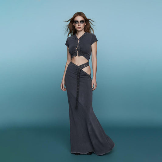 Valkrie Set Tee Skirt Grey