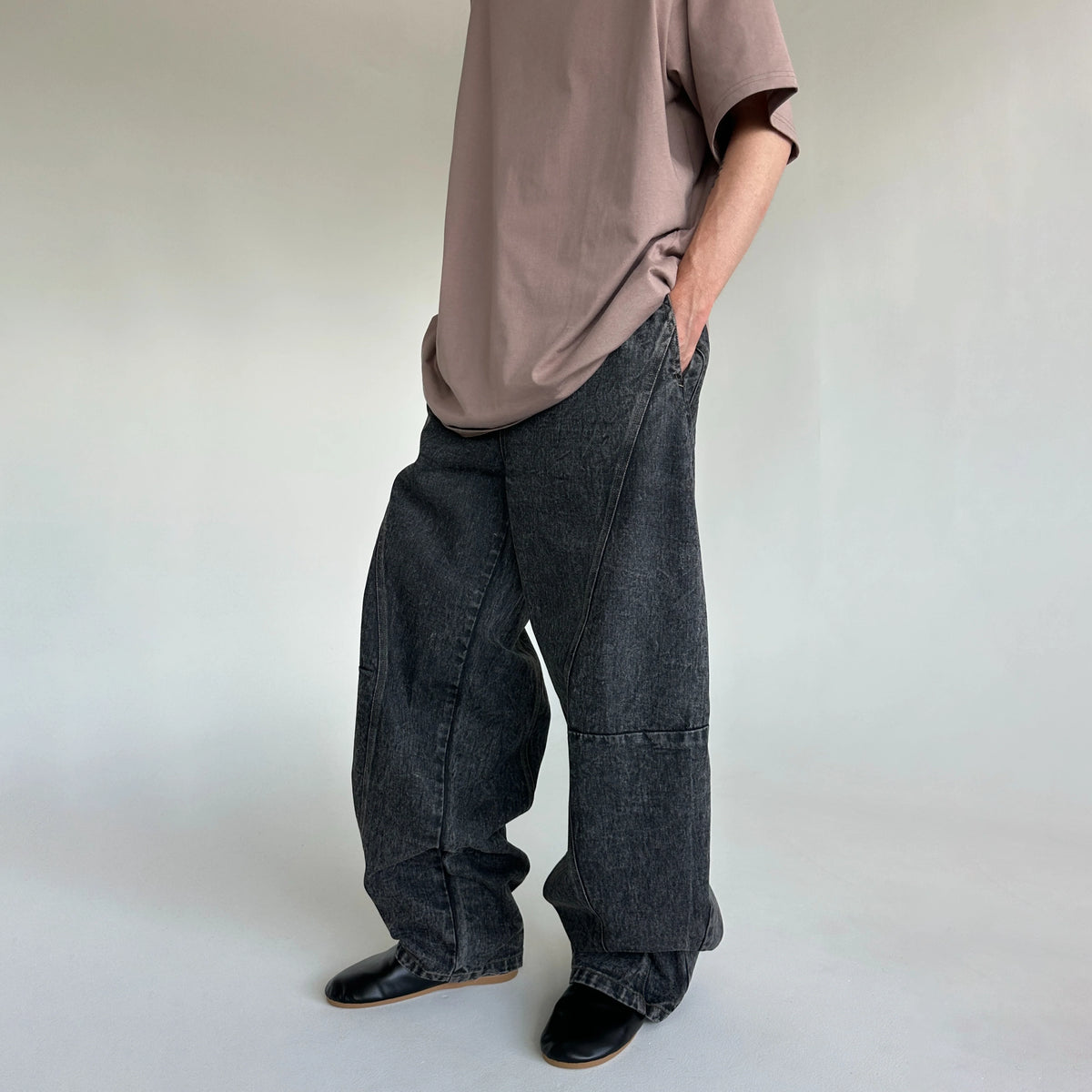 Denim Pants Grey