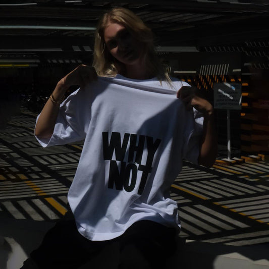 T-shirt WHY NOT In White