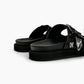 Black Studded Slides