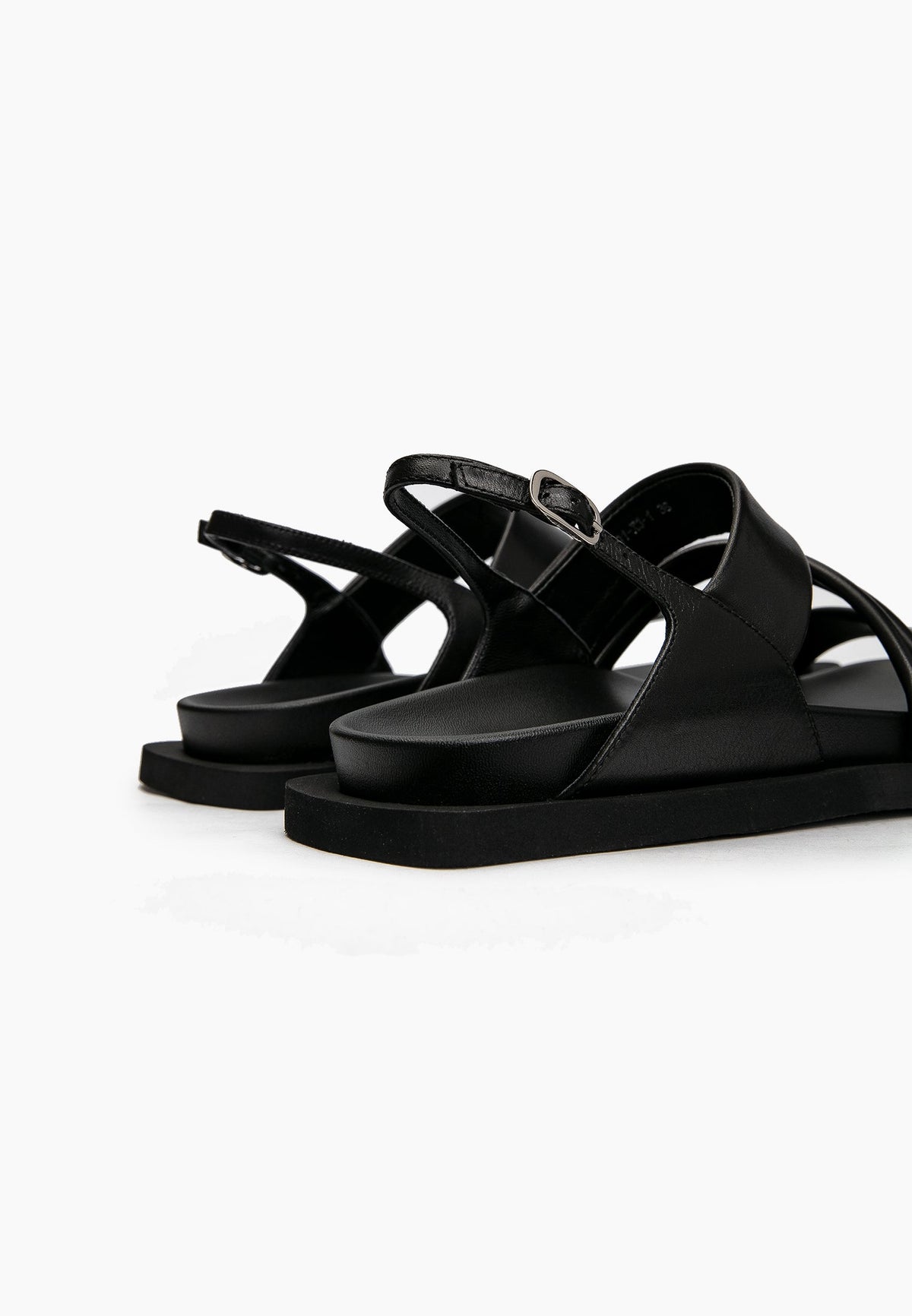 Black Minimal Sandals