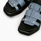 Blue Textured Sandals