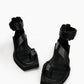 Black Cross Sandals