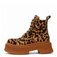 Leopard Platform Boots