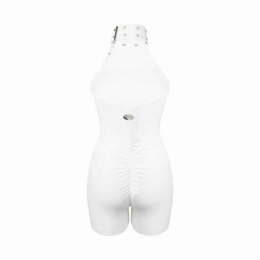Valkyrie Short Catsuit White