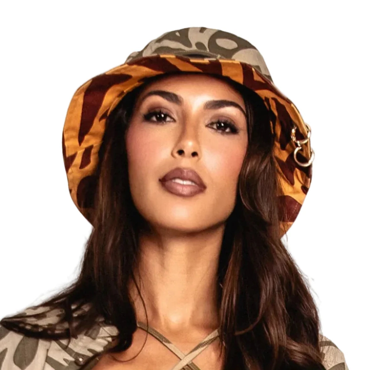 PIERCED SAGE & OLIVE / CINNAMON & HONEY BUCKET HAT