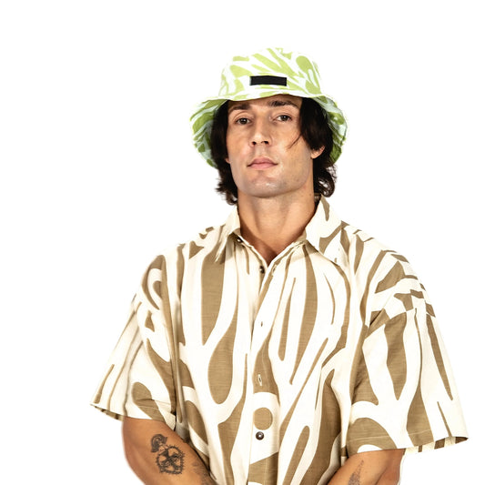 GRASS & PASTEL GREEN BUCKET HAT