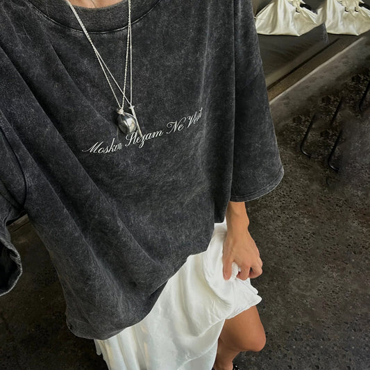 MOSKVA OVERSIZED T-SHIRT IN GREY