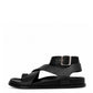 Black Wrapped Sandals