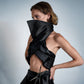 CONFIDENT DRAPING TOP IN BLACK