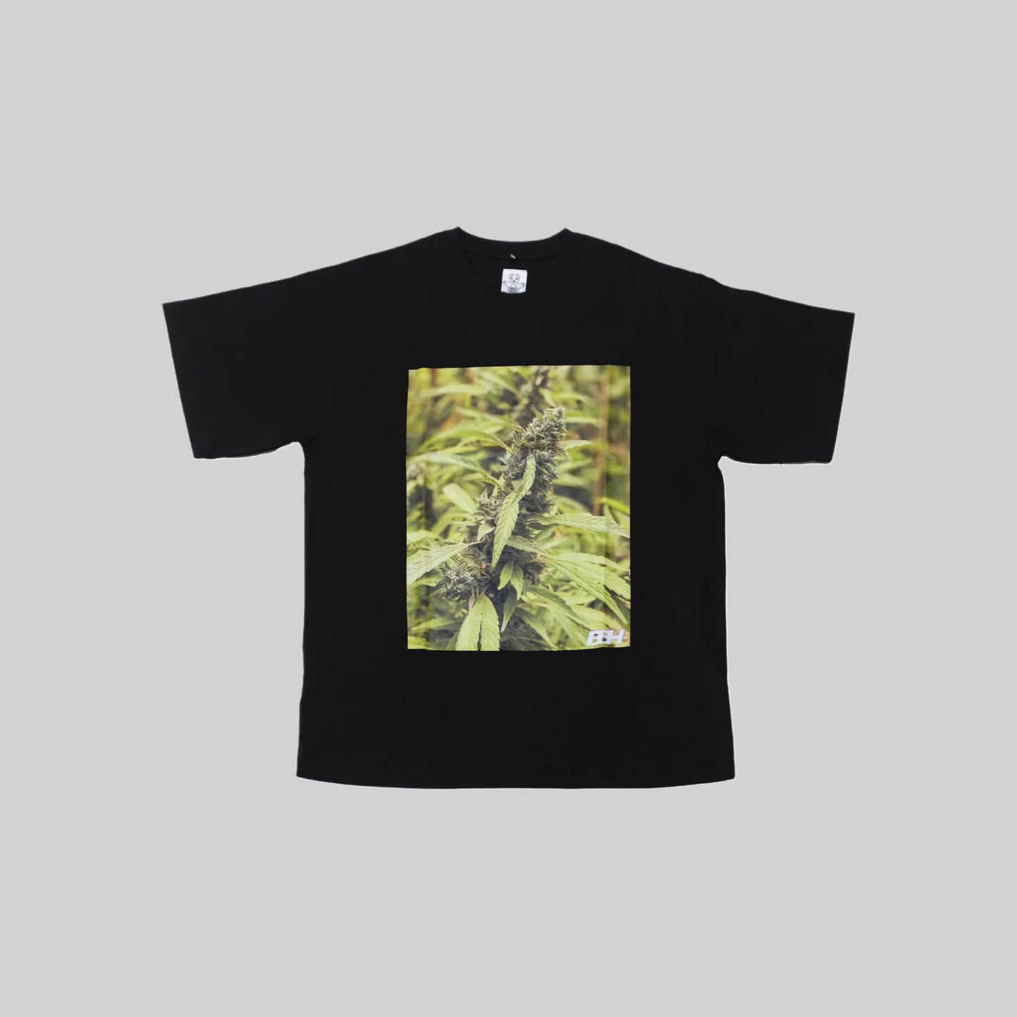 T-SHIRT PLANT PRINT BLACK