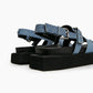 Blue Textured Sandals