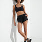 Black Cross Sandals