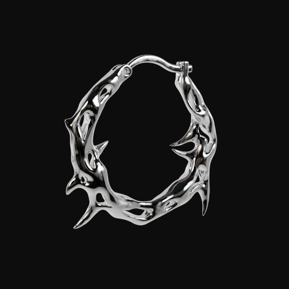 Thornvine Hoop Earring