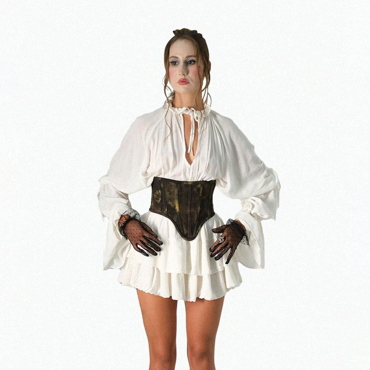 Barocco Dress in White