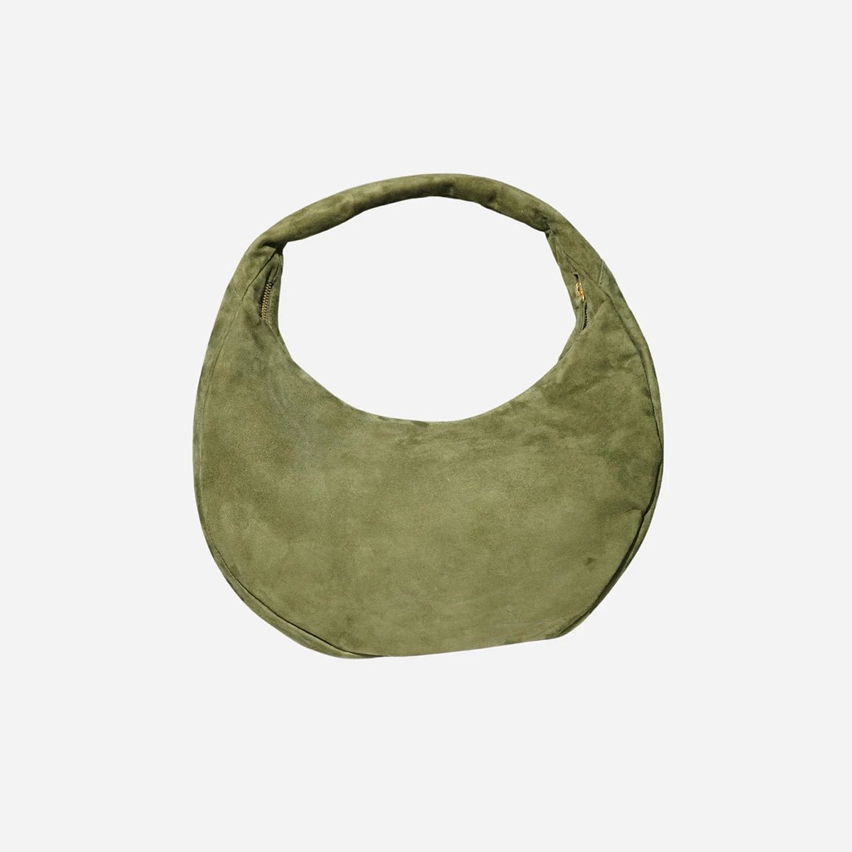 The Circle bag Medium Suede- Olive