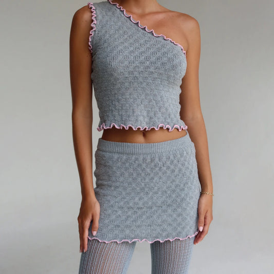 Gardenia Knit Mini Skirt