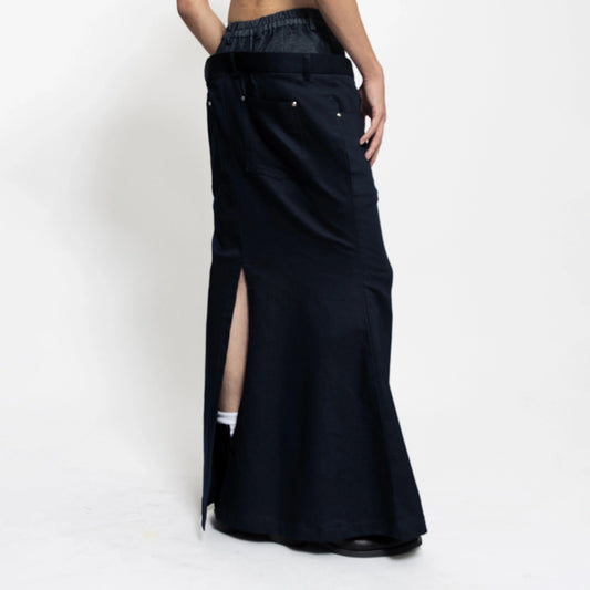TILT MAXI SKIRT BLUE DENIM