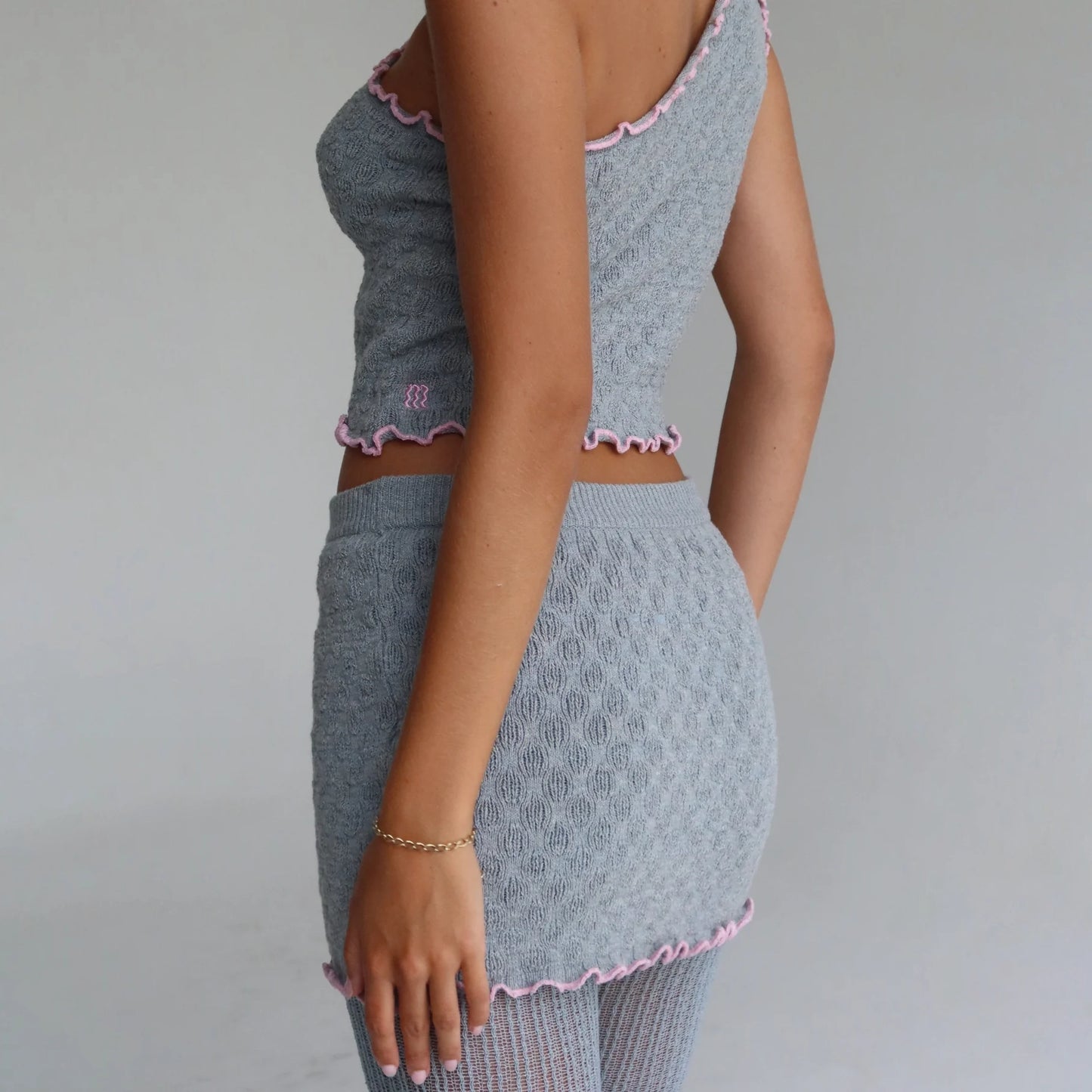 Gardenia Knit Mini Skirt