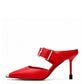 Red Buckle Heels