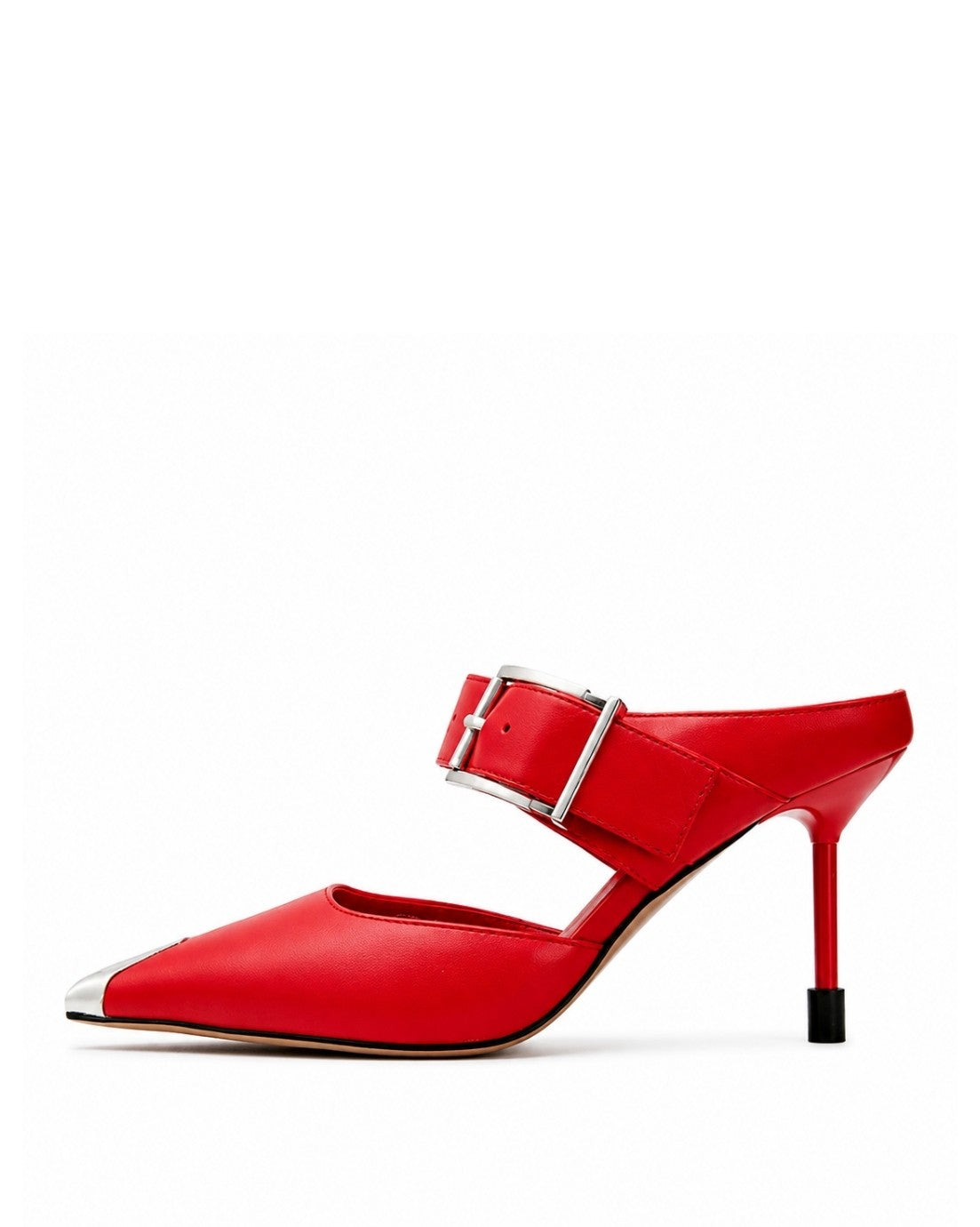 Red Buckle Heels