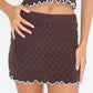 Gardenia Knit Mini Skirt