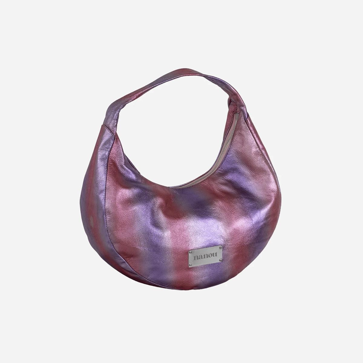 The Circle bag Medium - Pink Metallic