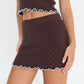 Gardenia Knit Mini Skirt