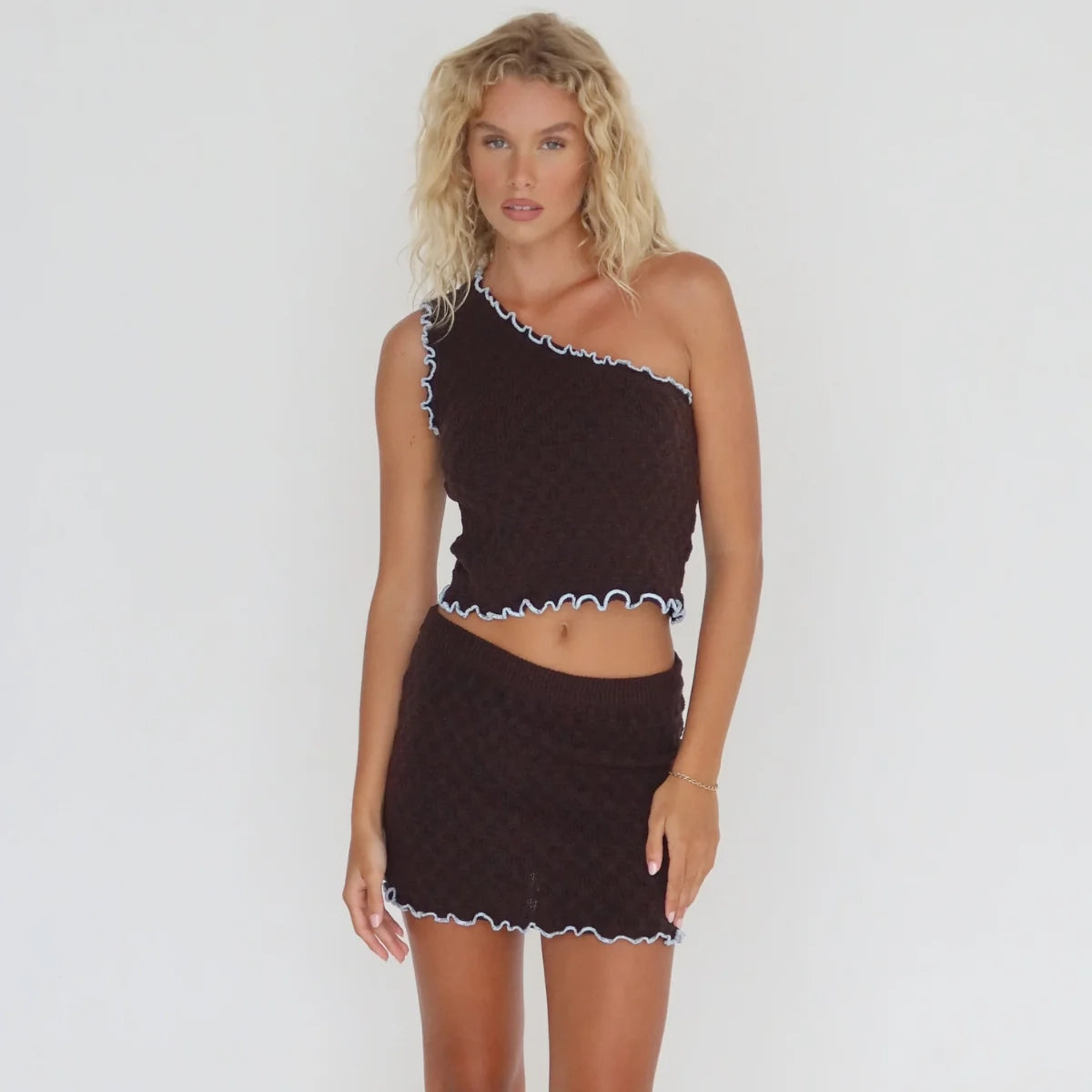 Gardenia Knit Mini Skirt
