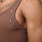 Baby Distressed Singlet In Chocolate