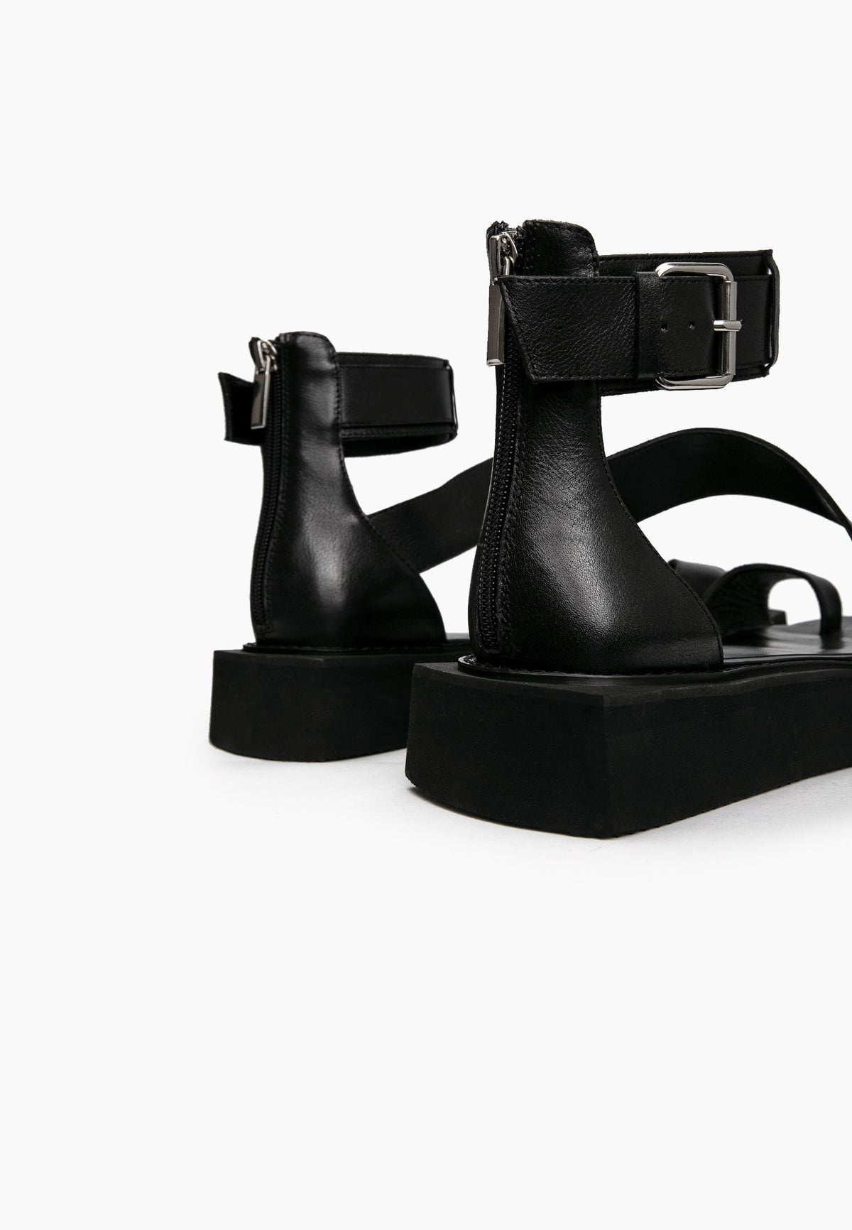 Black Cross Sandals