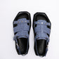 Blue Textured Sandals