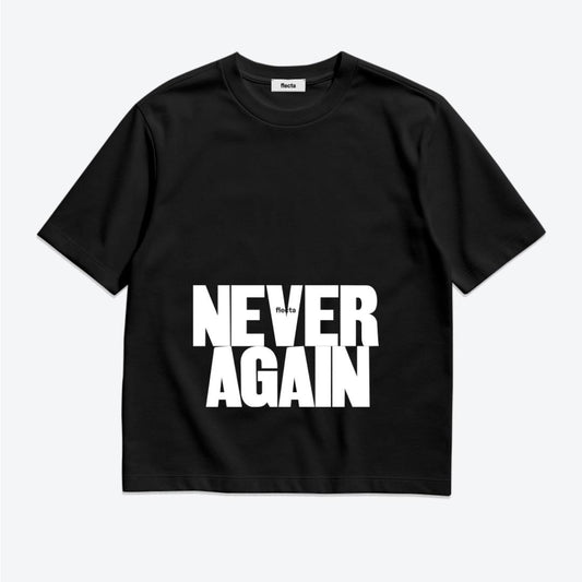 T-shirt NEVER AGAIN In Grey