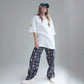 LINEN PANTS BBH SIGNATURE PRINT BLACK