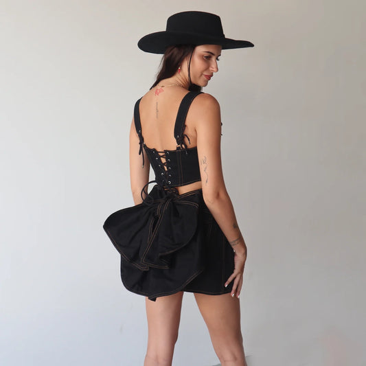 DITA CORSET 2.0 BLACK DENIM