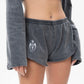 Mini Short Women Grey Stone
