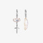 Earrings Rose Pearl Sword