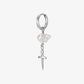 Earrings Rose Pearl Sword