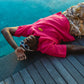 LINEN SHIRT BRIGHT BASE IN NEON PINK