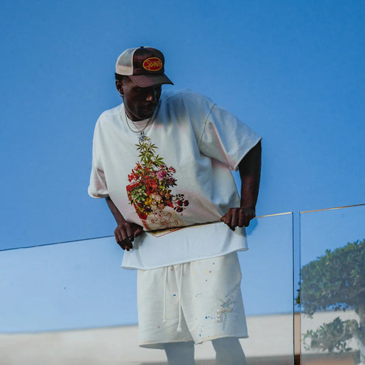 T-SHIRT WITH PRINT WEED