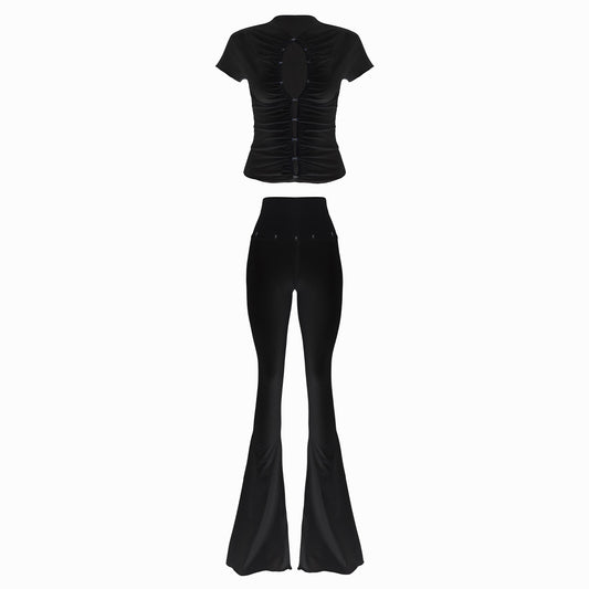 Valkrie Set Tee Pants Hook Black