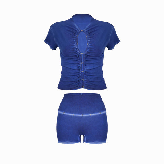 Valkrie Set Tee Short Denim