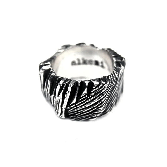WIDE TREE BARK RING