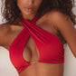 Capri Swimwear Set In Red Lava